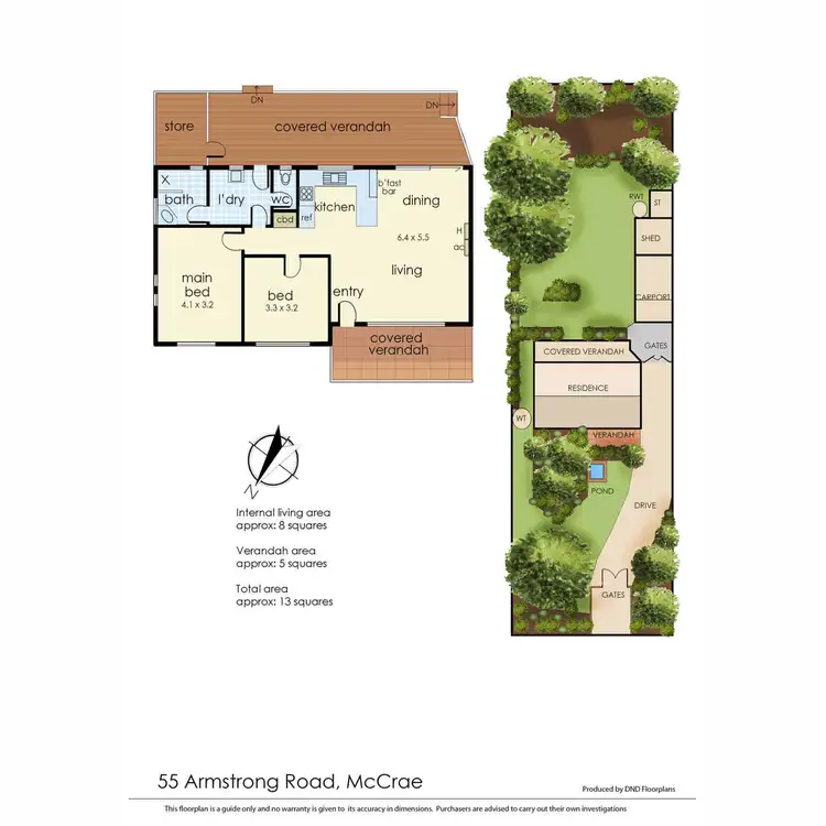 Floorplan of Homely house listing, 55 Armstrong Road, Mccrae VIC 3938