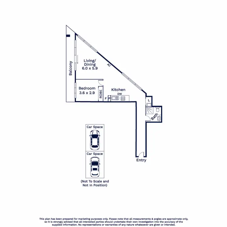 Floorplan of Homely apartment listing, 312/187 Boundary Road, North Melbourne VIC 3051