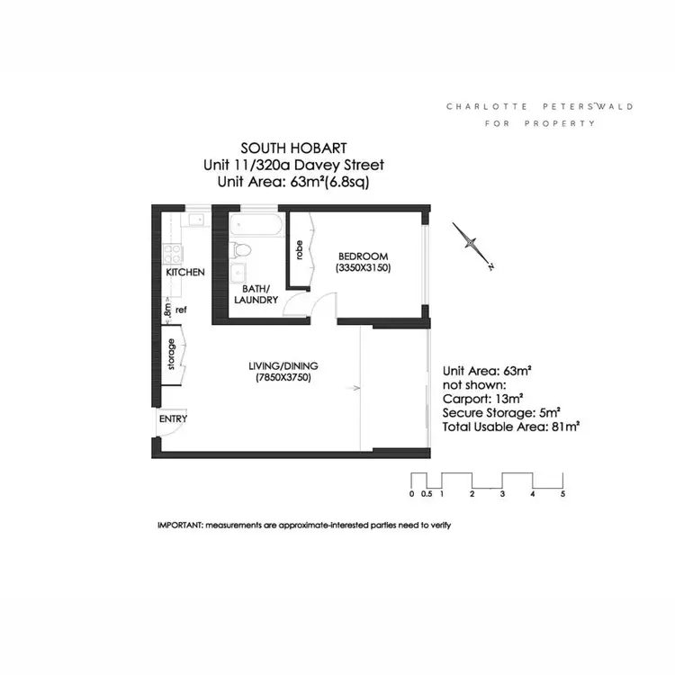 Floorplan of Homely unit listing, 11/320a Davey Street, South Hobart TAS 7004