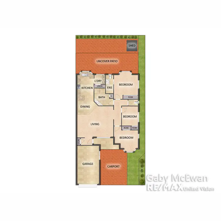 Floorplan of Homely townhouse listing, 25/100 Meadowlands Road, Carina QLD 4152