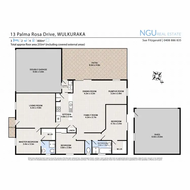Floorplan of Homely house listing, 13 Palma Rosa Drive, Wulkuraka QLD 4305