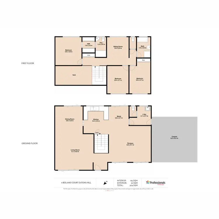 Floorplan of Homely house listing, 11 Boland Court, Eatons Hill QLD 4037