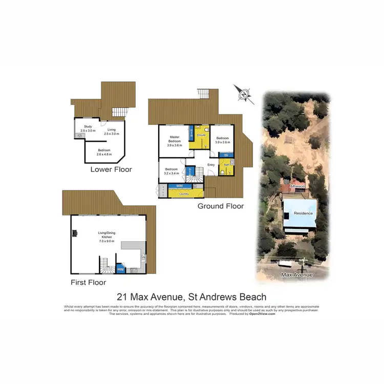 Floorplan of Homely house listing, 21 Max Avenue, St Andrews Beach VIC 3941