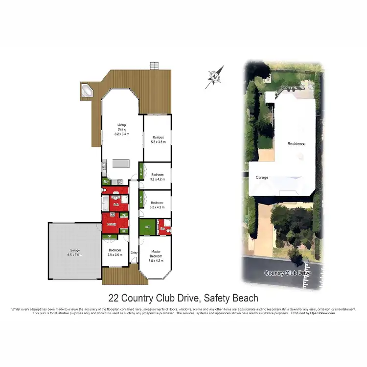 Floorplan of Homely house listing, 22 Country Club Drive, Safety Beach VIC 3936