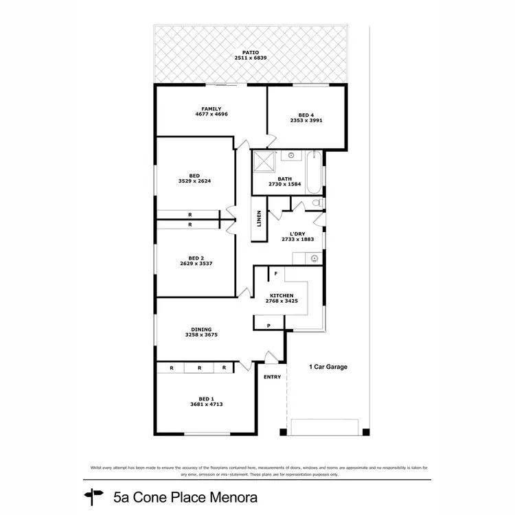 Floorplan of Homely house listing, 5A Cone Place, Menora WA 6050