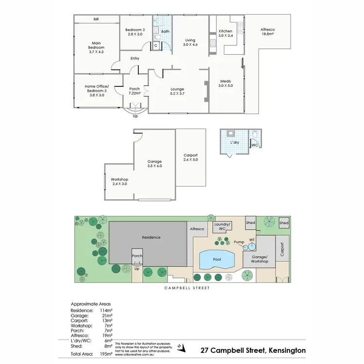 Floorplan of Homely house listing, 27 Campbell Street, Kensington WA 6151