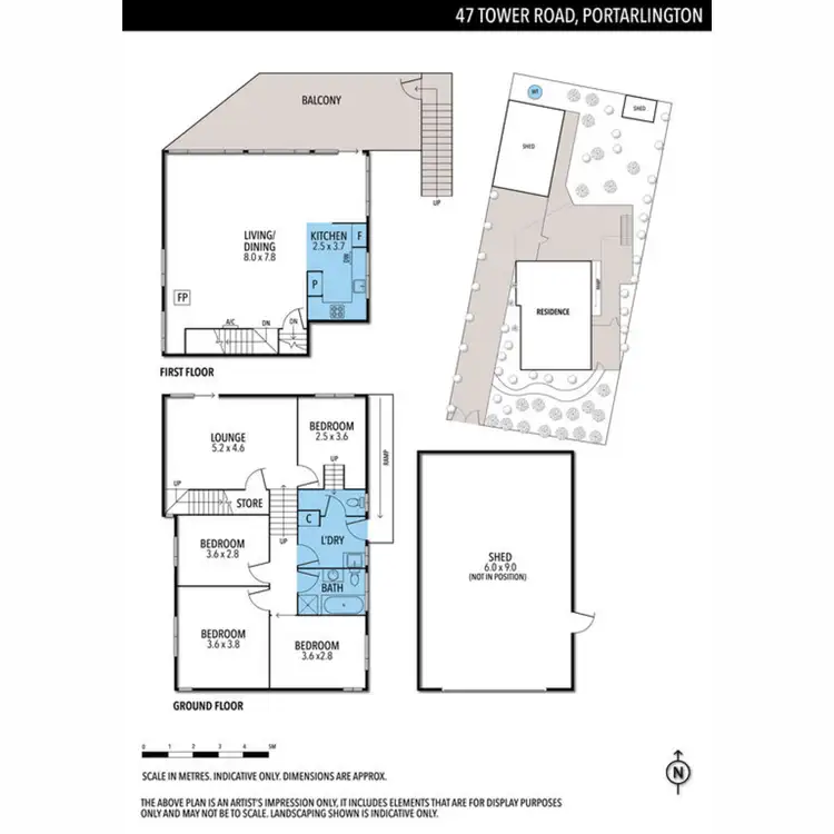 Floorplan of Homely house listing, 47 Tower Road, Portarlington VIC 3223