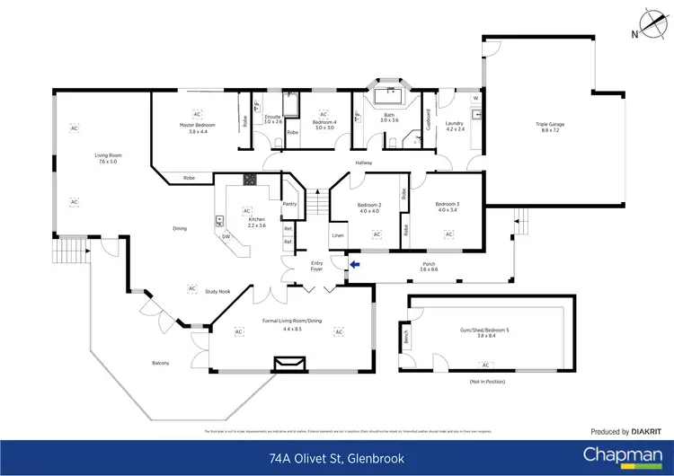Floorplan of Homely house listing, 74A Olivet Street, Glenbrook NSW 2773