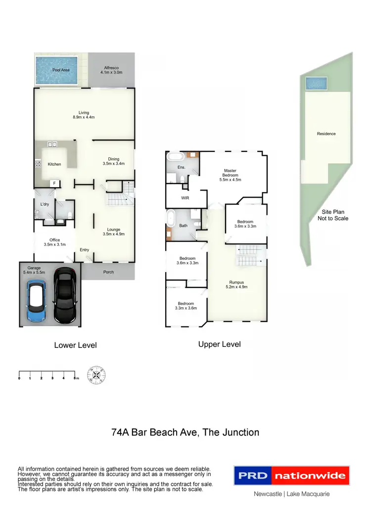 Floorplan of Homely house listing, 74A Bar Beach Avenue, The Junction NSW 2291