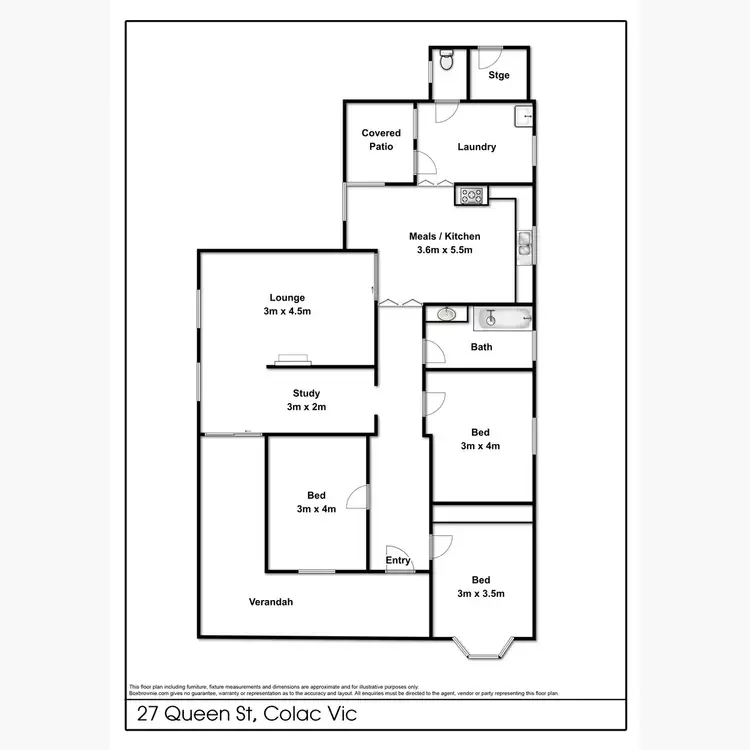 Floorplan of Homely house listing, 27 Queen Street, Colac VIC 3250