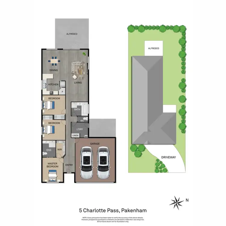 Floorplan of Homely house listing, 5 Charlotte Pass, Pakenham VIC 3810