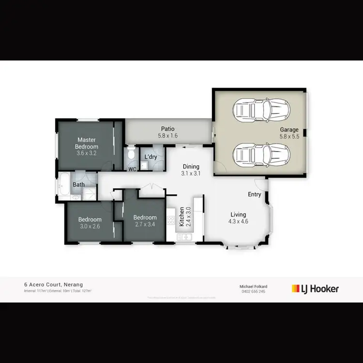 Floorplan of Homely house listing, 6 Acero Court, Nerang QLD 4211