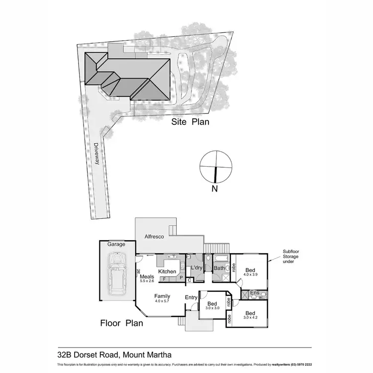 Floorplan of Homely house listing, 32B Dorset Road, Mount Martha VIC 3934