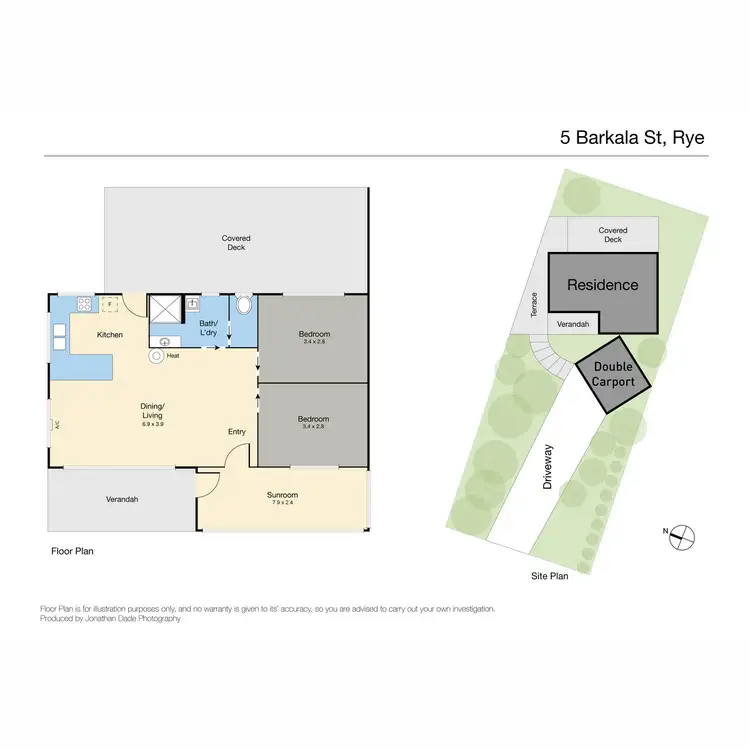 Floorplan of Homely house listing, 5 Barkala Street, Rye VIC 3941