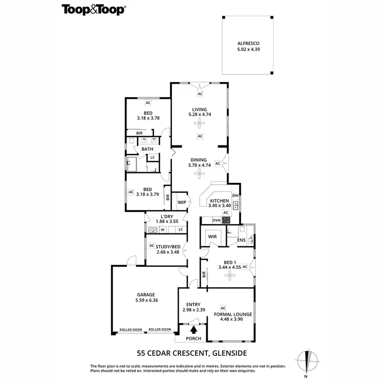 Floorplan of Homely house listing, 55 Cedar Crescent, Glenside SA 5065