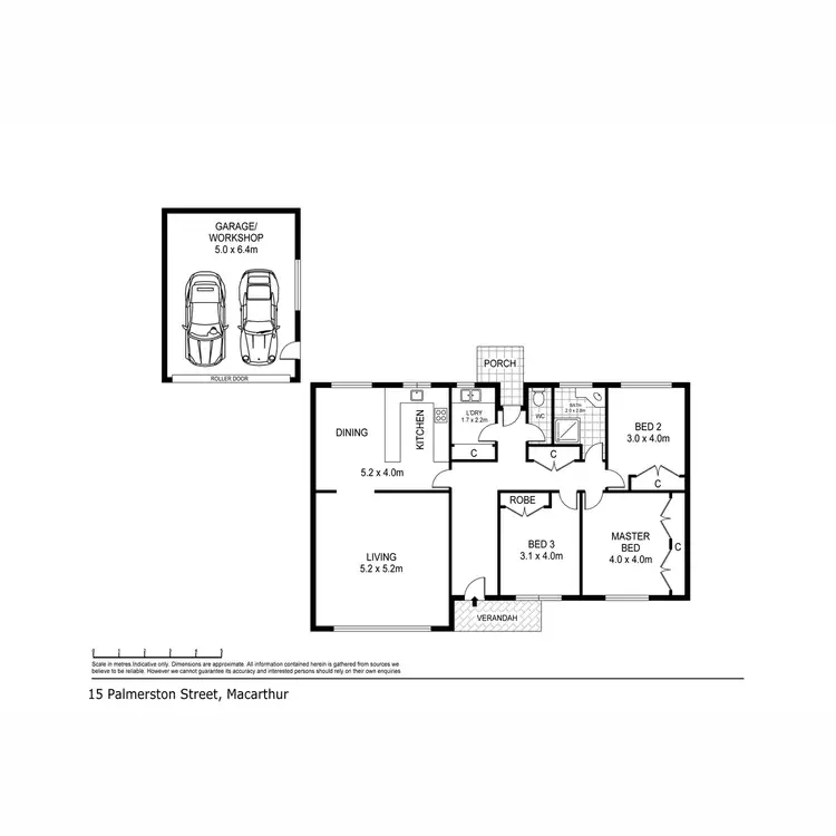 Floorplan of Homely house listing, 15 Palmerston Street, Macarthur VIC 3286