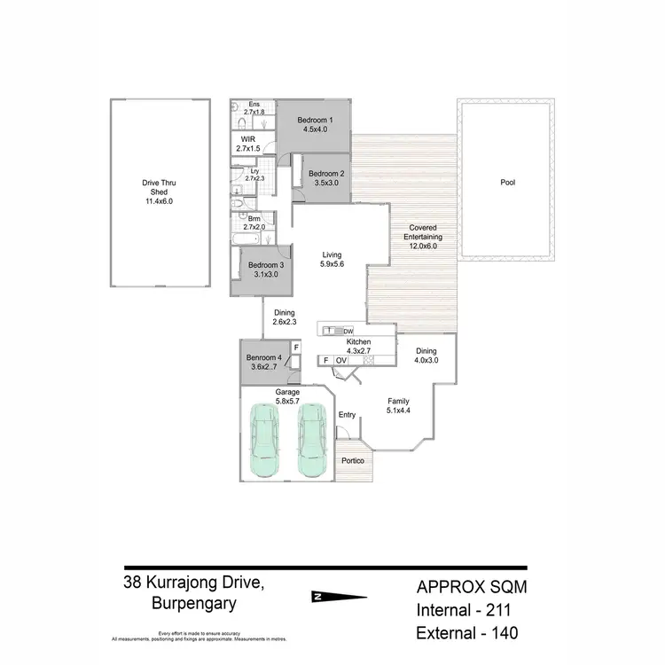 Floorplan of Homely rural property listing, 38 Kurrajong Drive, Burpengary QLD 4505