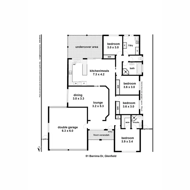 Floorplan of Homely house listing, 51 Barrima Drive, Glenfield Park NSW 2650