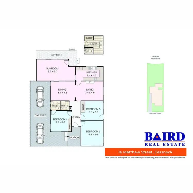 Floorplan of Homely house listing, 16 Matthew Street, Cessnock NSW 2325