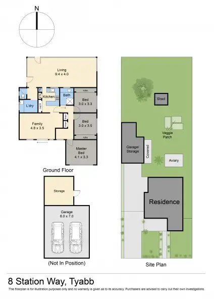 Floorplan of Homely house listing, 8 Station Way, Tyabb VIC 3913