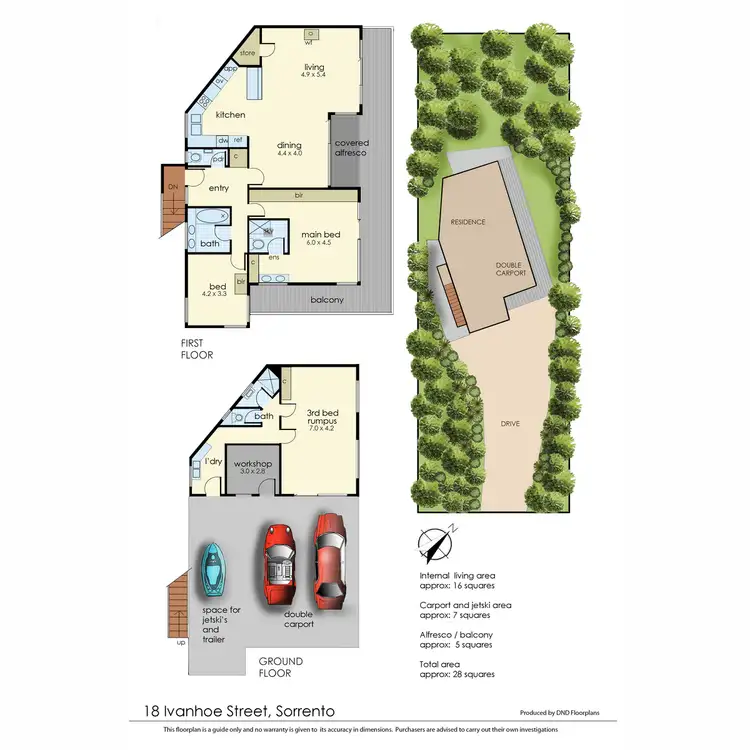 Floorplan of Homely house listing, 18 Ivanhoe Street, Sorrento VIC 3943