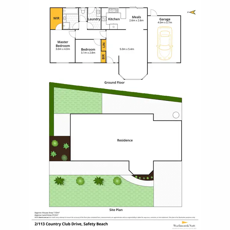 Floorplan of Homely house listing, 2/113 Country Club Drive, Safety Beach VIC 3936