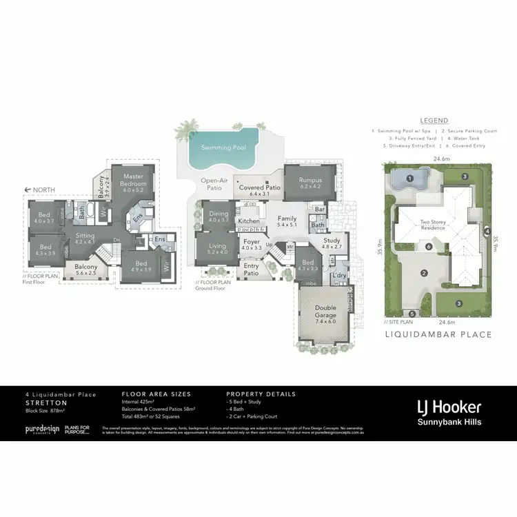 Floorplan of Homely house listing, 4 Liquidambar Place, Stretton QLD 4116