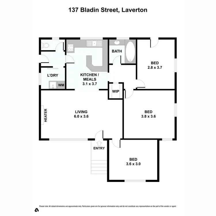 Floorplan of Homely house listing, 137 Bladin Street, Laverton VIC 3028