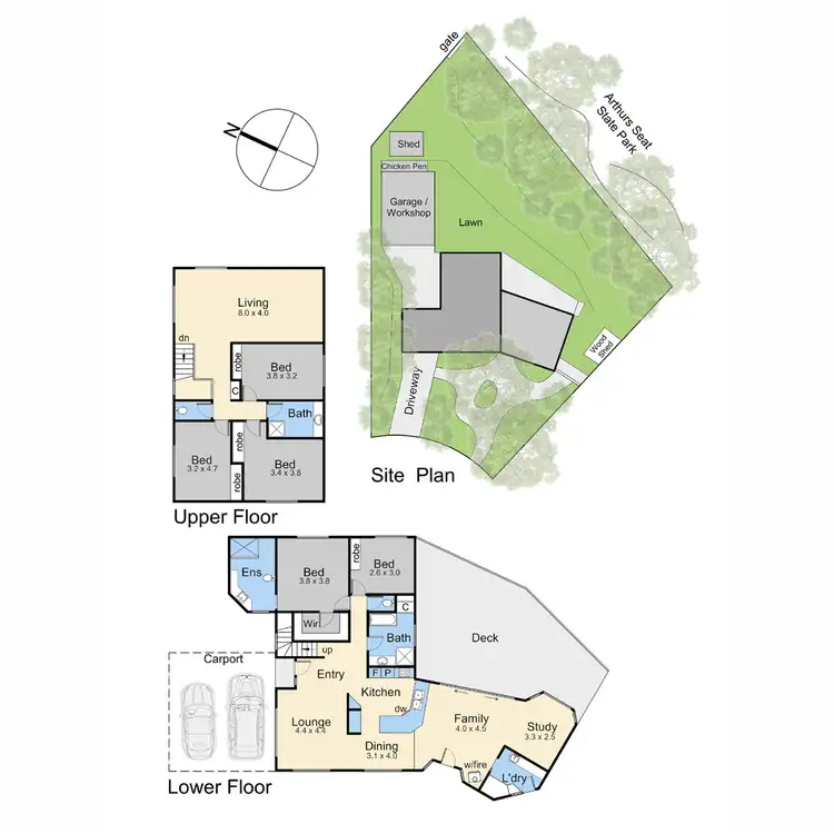 Floorplan of Homely house listing, 18 Burns Close, Dromana VIC 3936