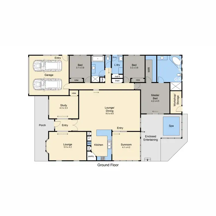 Floorplan of Homely house listing, 15 Somerset Place, Safety Beach VIC 3936