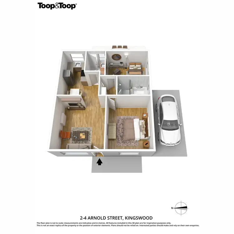 Floorplan of Homely unit listing, 2/4 Arnold Street, Kingswood SA 5062