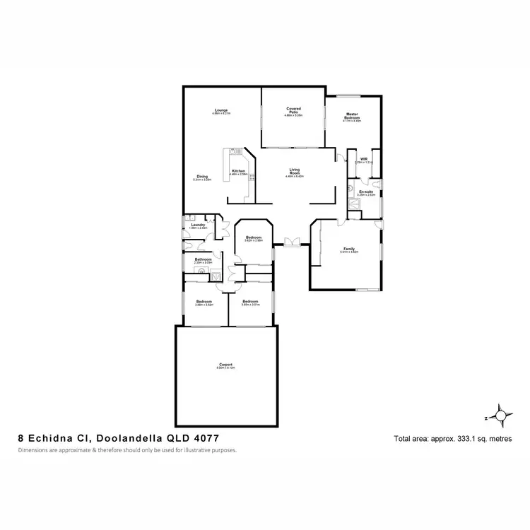 Floorplan of Homely house listing, 8 Echidna Close, Doolandella QLD 4077