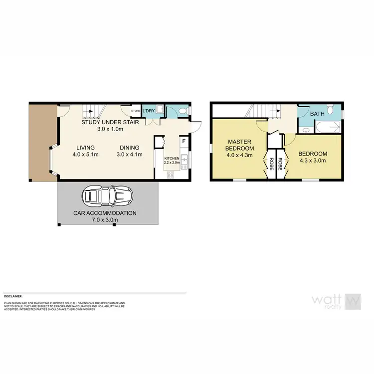 Floorplan of Homely townhouse listing, 1/22 Tipuana Place, Fitzgibbon QLD 4018