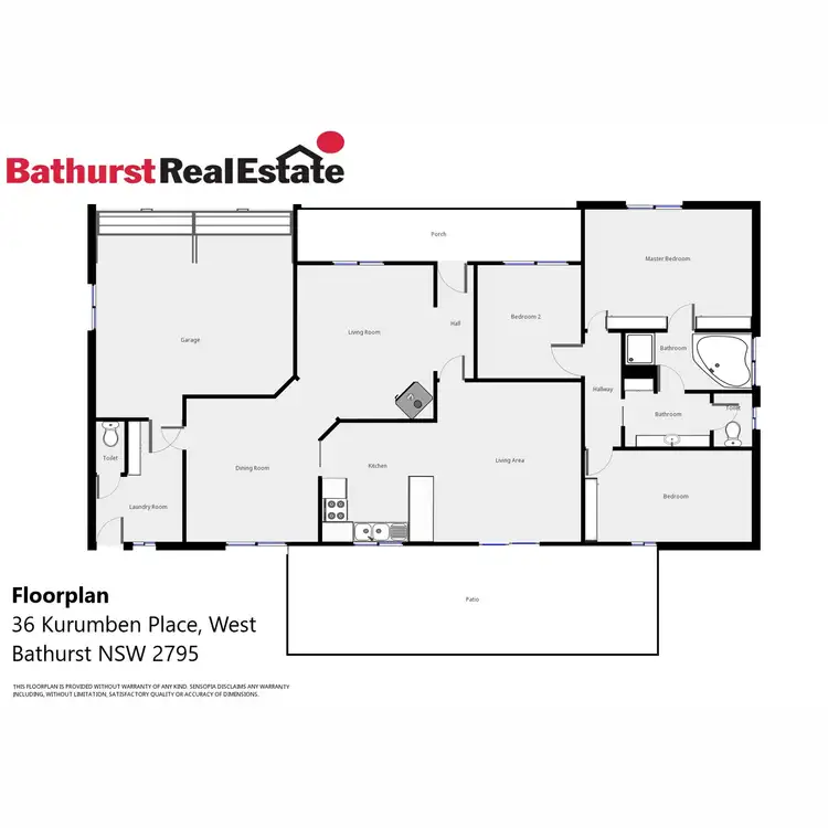 Floorplan of Homely house listing, 36 Kurumben Place, West Bathurst NSW 2795