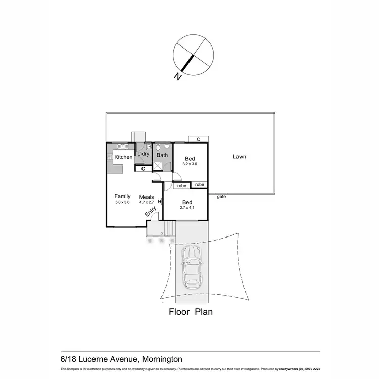 Floorplan of Homely unit listing, 6/18 Lucerne Avenue, Mornington VIC 3931