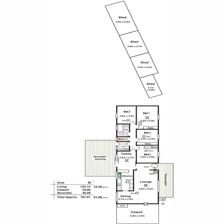 Floorplan of Homely house listing, 12 Hocknull Place, Mount Pleasant SA 5235