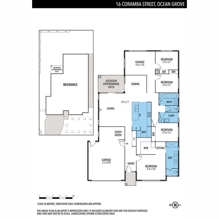 Floorplan of Homely house listing, 16 Coramba Street, Ocean Grove VIC 3226