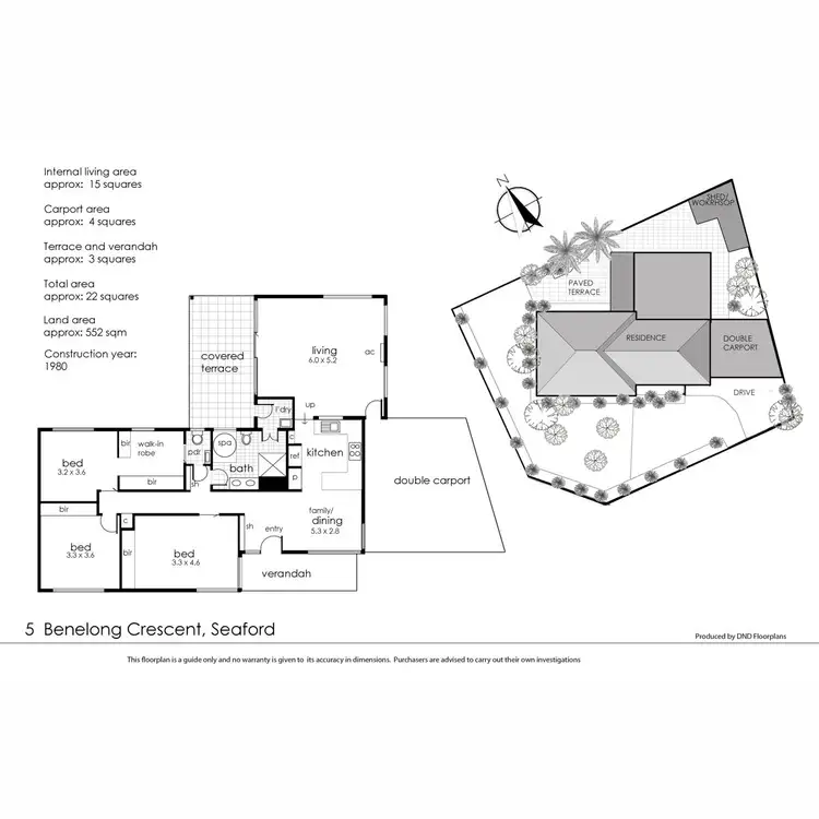 Floorplan of Homely house listing, 5 Benelong Crescent, Seaford VIC 3198