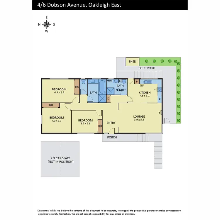 Floorplan of Homely unit listing, 4/6 Dobson Avenue, Oakleigh East VIC 3166