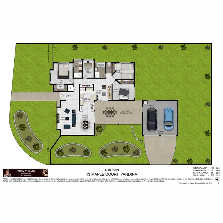 Floorplan of Homely house listing, 13 Maple Court, Yandina QLD 4561