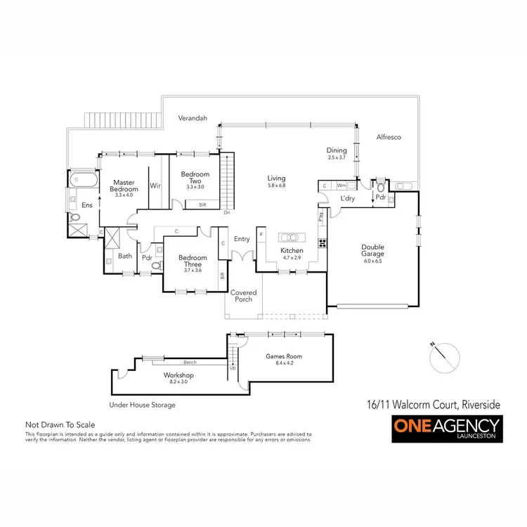 Floorplan of Homely house listing, 16/11 Walcorm Court, Riverside TAS 7250