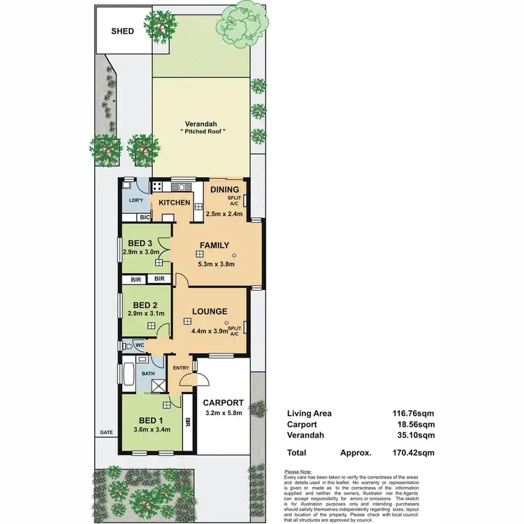 Floorplan of Homely house listing, 10 Ashton Place, Wynn Vale SA 5127