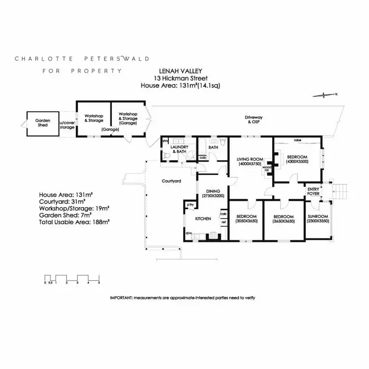 Floorplan of Homely house listing, 13 Hickman Street, Lenah Valley TAS 7008
