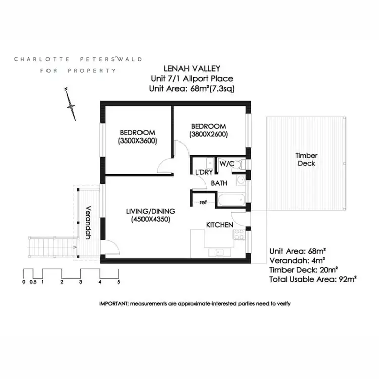Floorplan of Homely unit listing, 7/1 -2 Allport Place, Lenah Valley TAS 7008