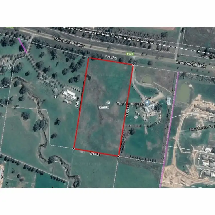 Floorplan of Homely land listing, 3486 Maroondah Highway, Mansfield VIC 3722