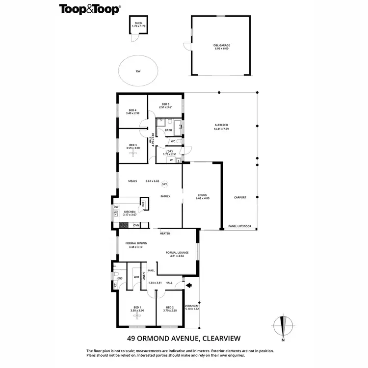 Floorplan of Homely house listing, 49 Ormond Avenue, Clearview SA 5085