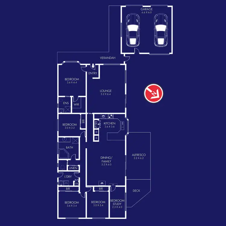 Floorplan of Homely house listing, 77 Cameron Crescent, Lara VIC 3212