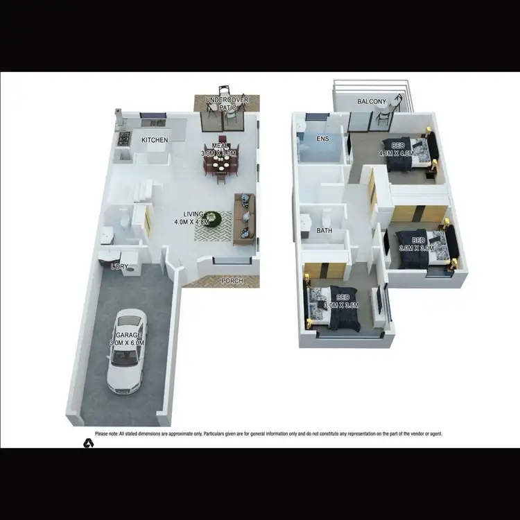 Floorplan of Homely townhouse listing, 13A/64 Gilston Road, Nerang QLD 4211