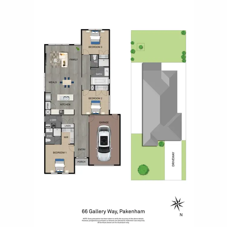 Floorplan of Homely house listing, 66 Gallery Way, Pakenham VIC 3810