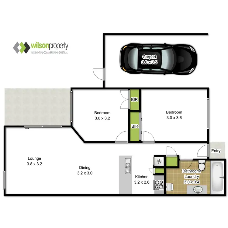 Floorplan of Homely unit listing, 3/52 Donegal Avenue, Traralgon VIC 3844